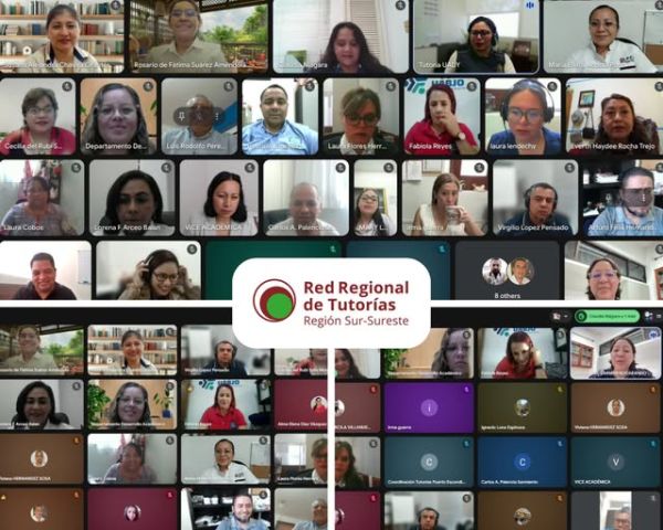 Se llevó a cabo la XXXXI Reunión Ordinaria del Red Regional de Tutorías Sur Sureste, de manera virtual