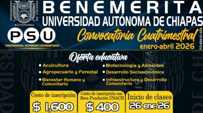 Convocatoria Profesional Superior Universitaria (PSU), Enero-Abril 2026